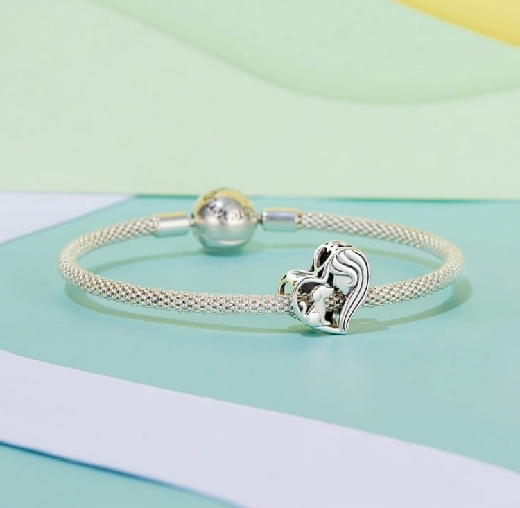 Charms do Pandora Pies  serce pupil SREBRO próba s925