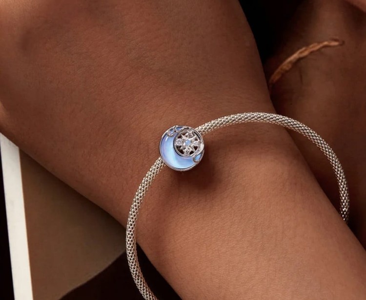 Charms do Pandora  Księżyc i Gwiazdy cyrkonie SREBRO próba s925
