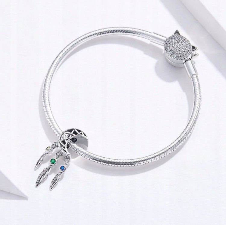 Charms do Pandora Łapacz Snów Księżyc SREBRO próba s925