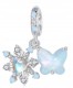 Charms do Pandora Błyszczący Płatek Śniegu i Motyl  SREBRO próba s925