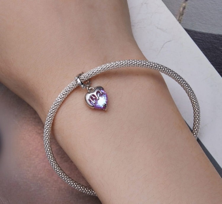 Charms do Pandora Topniejące Serce SREBRO próba s925