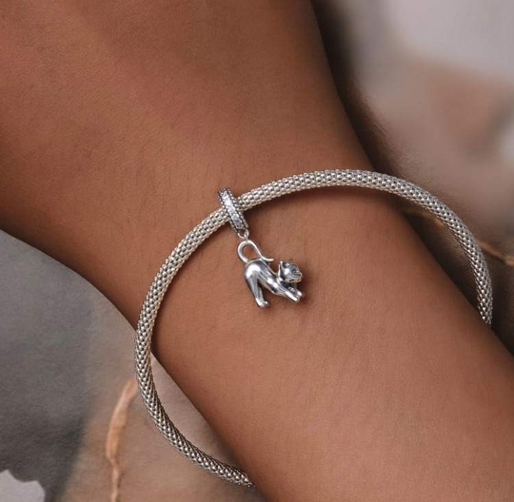 Charms do Pandora Kot Pupil SREBRO próba s925
