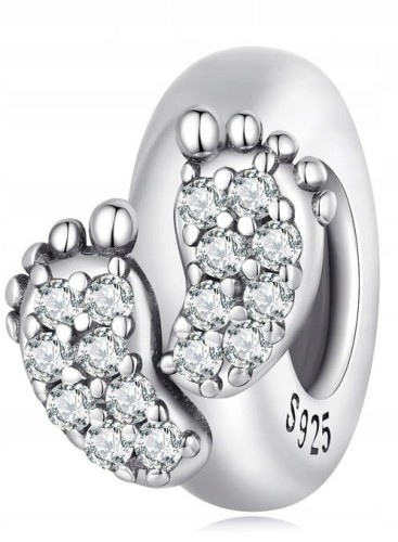 Charms do Pandora stoper stópki narodziny dziecka SREBRO próba  s925