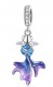 Charms do Pandra kolorowa rybka srebrna zawieszka SREBRO próba s925
