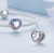 Charms do Pandora  zawieszka ażurowe fioletowe serce SREBRO  próba s925