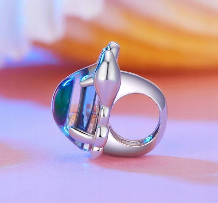 Charms do Pandora tęczowy KRAB srebrny SREBRO próba s925