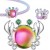 Charms do Pandora tęczowy KRAB srebrny SREBRO próba s925