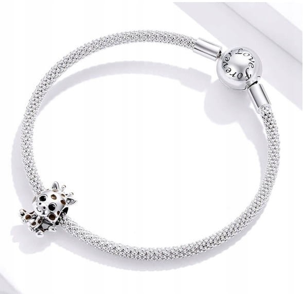 CHARMS Zawieszka ŻYRAFA srebrny charms charmsy Wysoka Jakość SREBRO s925