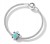 Charms do Pandora Turkusowy morski  SREBRO próba  s925