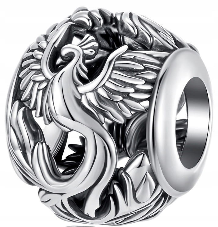 Charms do Pandora  ptak FENIKS  SREBRO próba s925