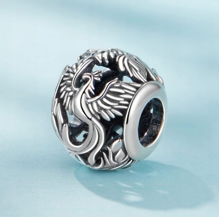 Charms do Pandora  ptak FENIKS  SREBRO próba s925