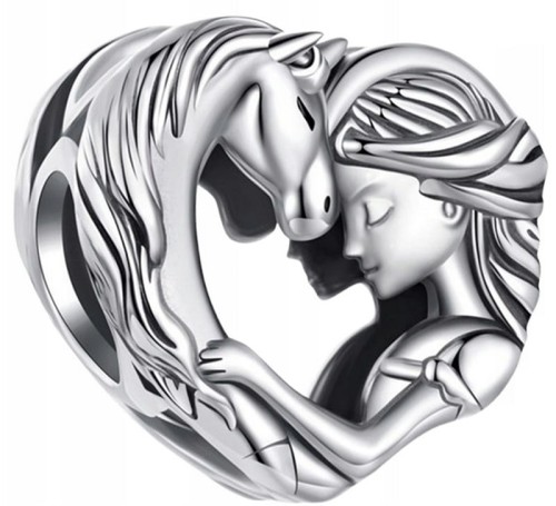 Charms do Pandora dziewczyna z koniem SREBRO próba s925