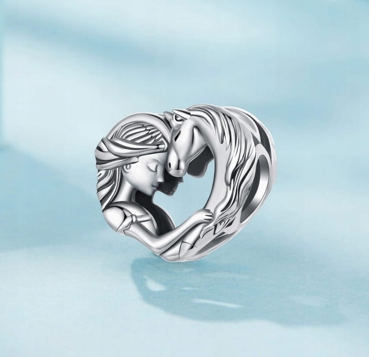 Charms do Pandora dziewczyna z koniem SREBRO próba s925