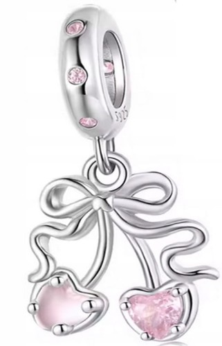 Charms do Pandora dwie wiśnie SREBRO próba s925