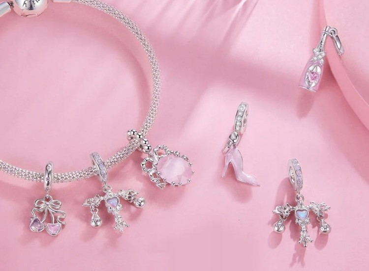 Charms do Pandora dwie wiśnie SREBRO próba s925