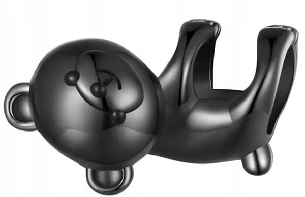 Charms do Pandora czarny miś SREBRO próba s925