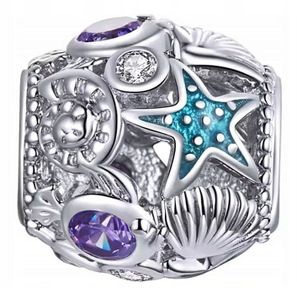 Charms do Pandora muszle rozgwiazd SREBRO pr. s925