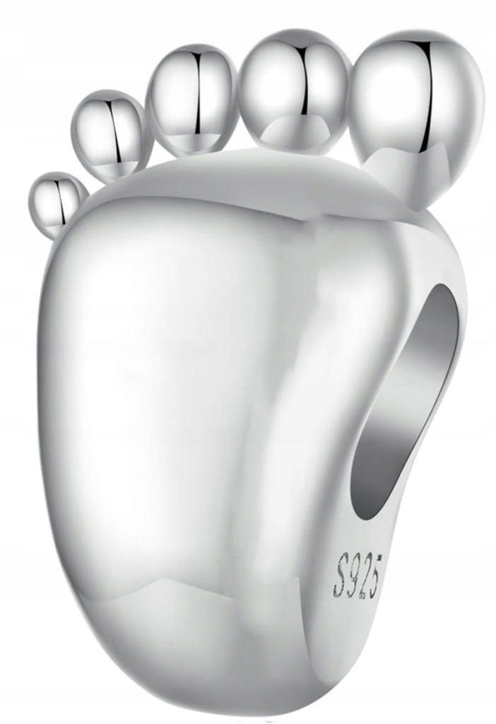 Charms do Pandora stópka dziecka narodziny  SREBRO s925