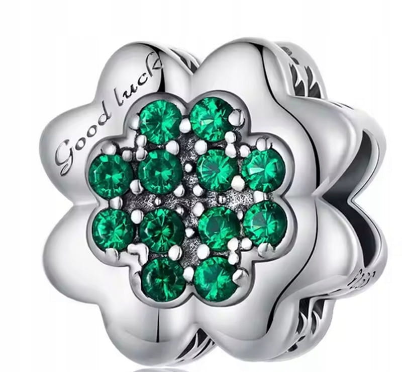 Charms do Pandora koniczynka good luck SREBRO s925