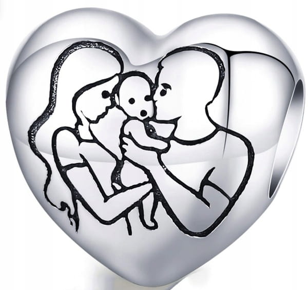 Charms do Pandora rodzina family dziecko SREBRO próba s925