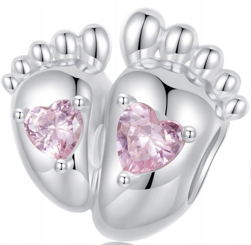 Charms do Pandora  stópki narodziny dziecka  SREBRO próba s925