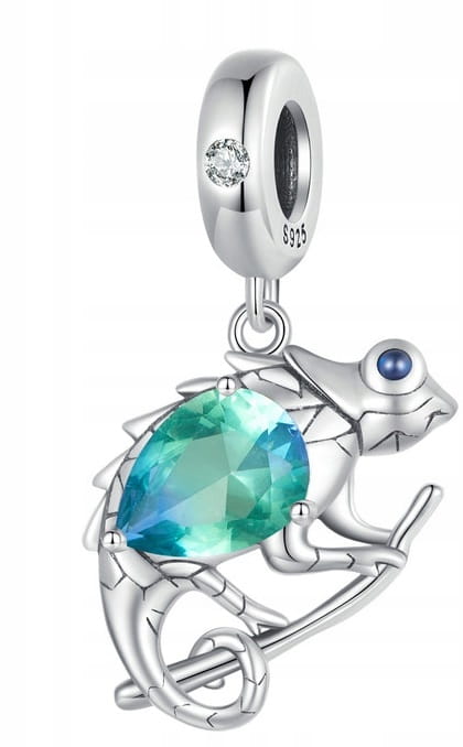 Charms  do Pandora srebrny charms Kameleon  SREBRO próba s925
