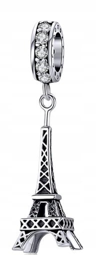 Charms do Pandora wieża Eiffla Paryż SREBRO próba s925