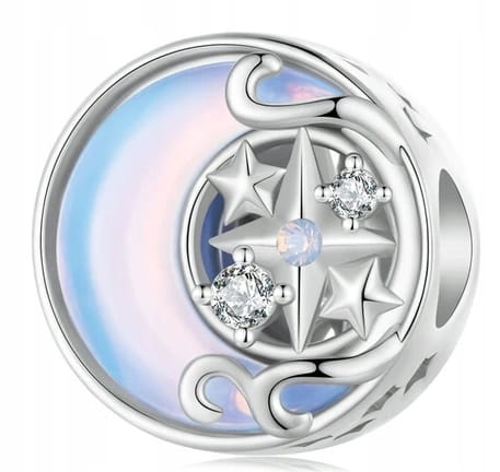 Charms do Pandora  Księżyc i Gwiazdy cyrkonie SREBRO próba s925