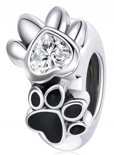 Charms do Pandora Stoper Łapki SREBRO próba  s925