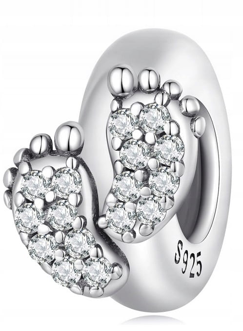 Charms do Pandora stoper stópki narodziny dziecka SREBRO próba  s925