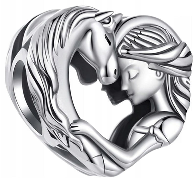 Charms do Pandora dziewczyna z koniem SREBRO próba s925